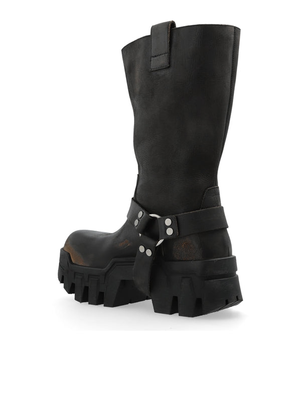 Bulldozer Harness Leather Mid Boots