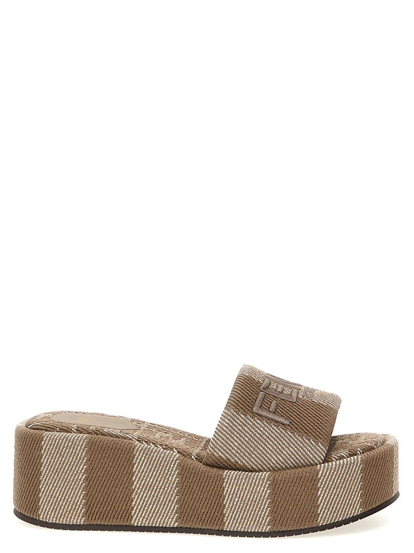 Sunshine Logo Wedge Sandals