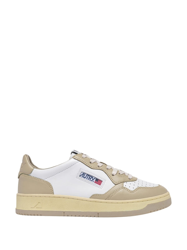 Autry Beige Low Top Sneakers