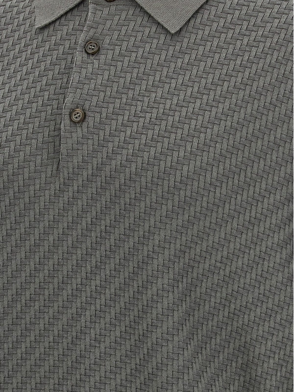 Knit Cotton
  Silk Polo Shirt