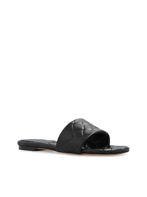 Amy Intrecciato Leather Slides