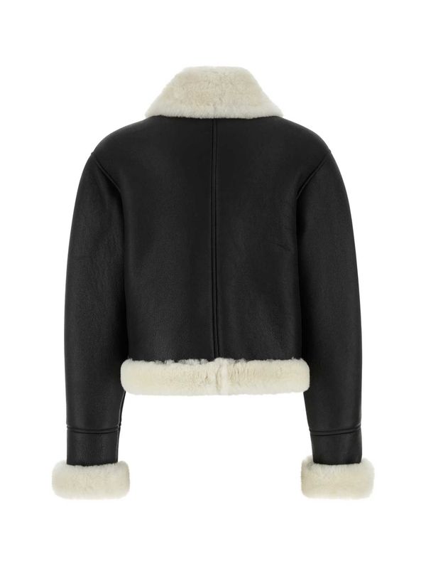 Shearling Leather Short Jacket