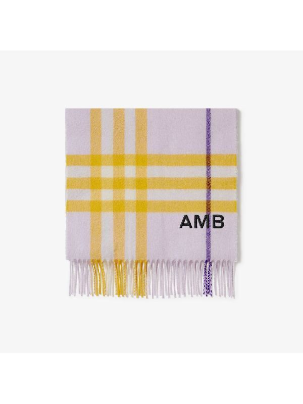 Check Cashmere Scarf