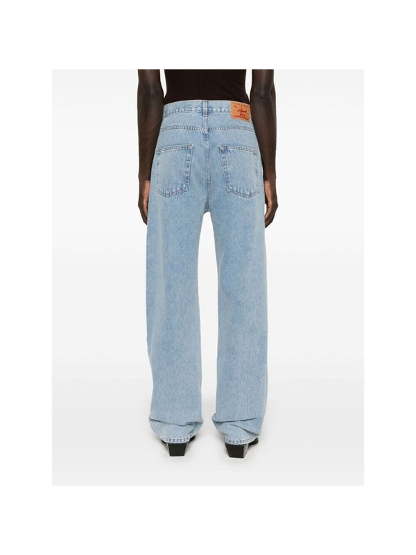 Evergreen Cut-Out Denim Pants