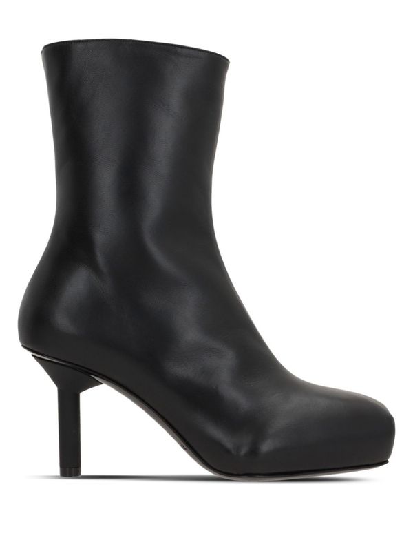 Pina Leather Ankle Boots Heel