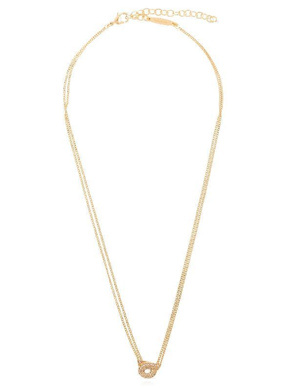 Crystal Gancini Pendant Necklace