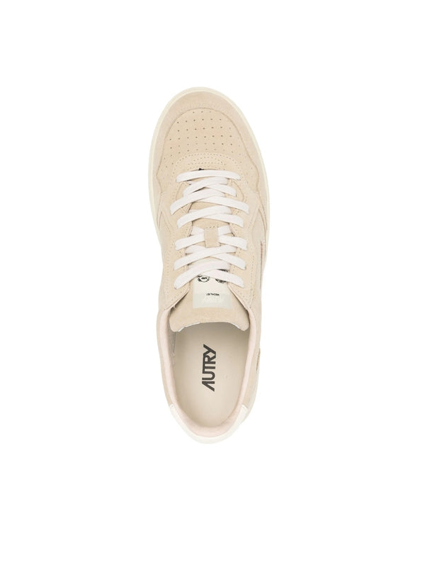 Autry Beige Low Top Sneakers
