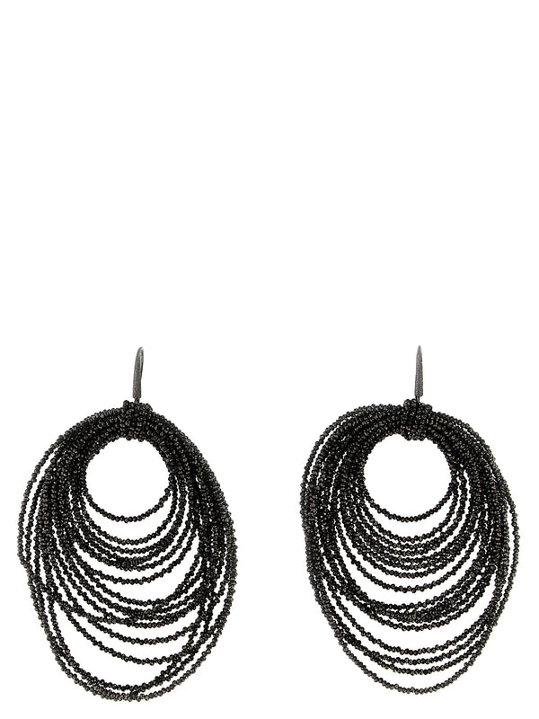 Chain Detail Hoop Earrings