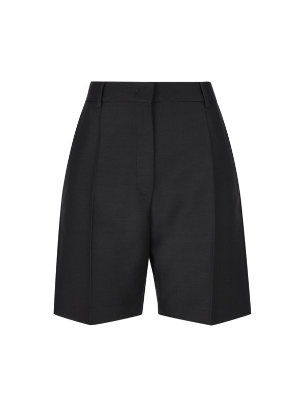 Wool Silk Bermuda Shorts