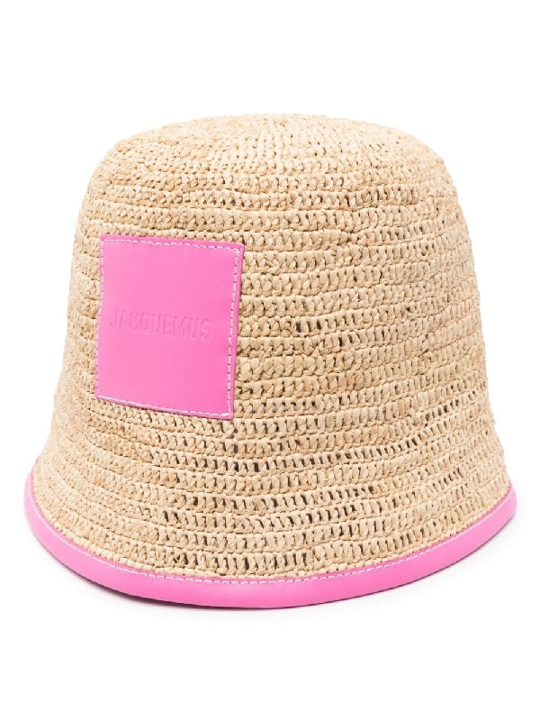 Logo Patch
  Raffia Bucket Hat