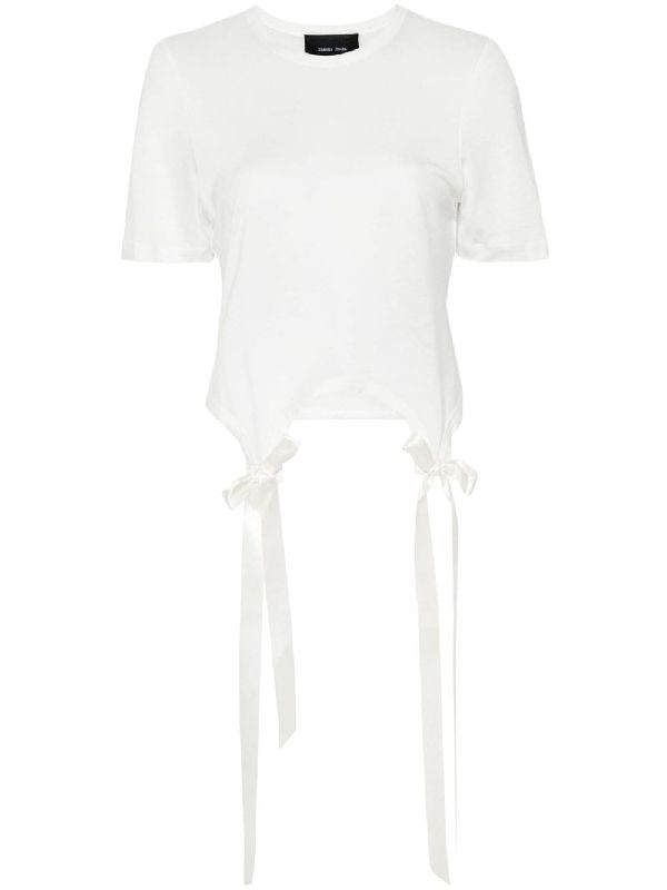 Bow Cotton Short-Sleeve T-Shirt