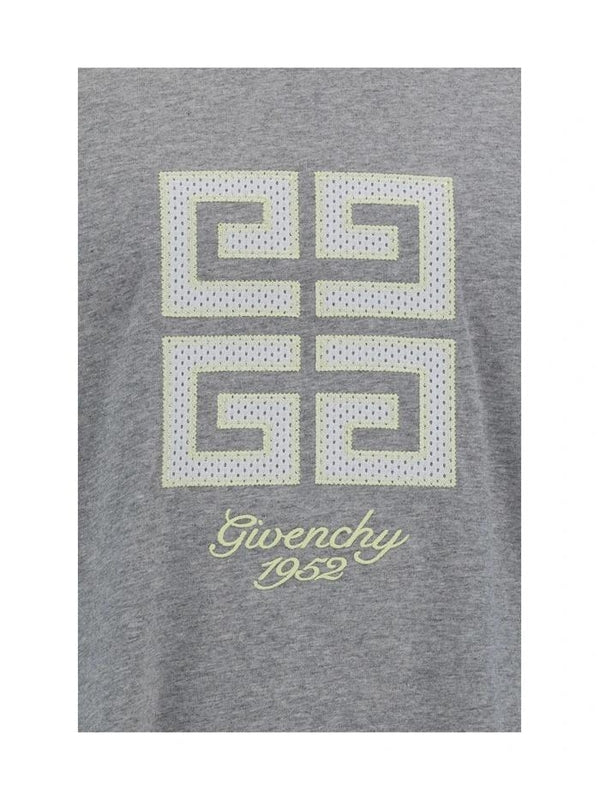 4G Logo Embroidery Cotton Short Sleeve T-shirt