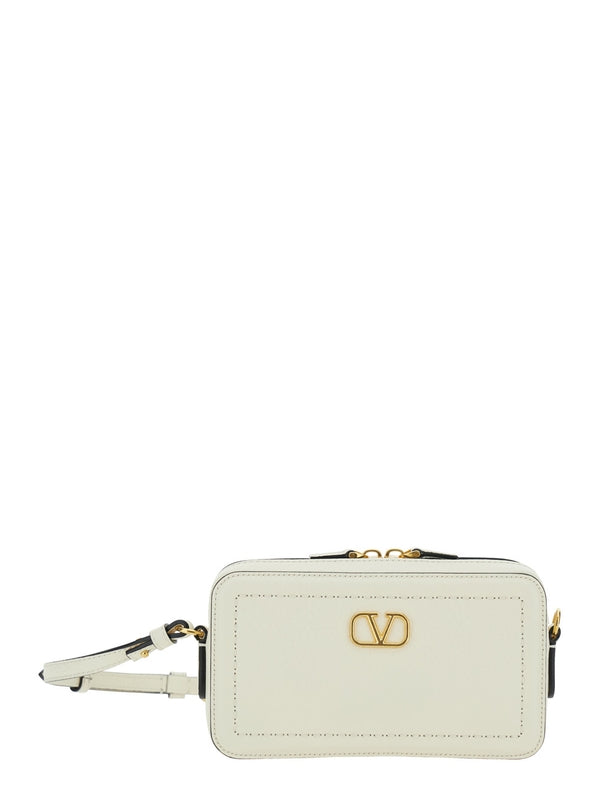 ALLTIME V Logo Mini Leather Shoulder Bag
