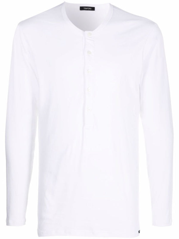 Tom Ford White Long-Sleeve Top