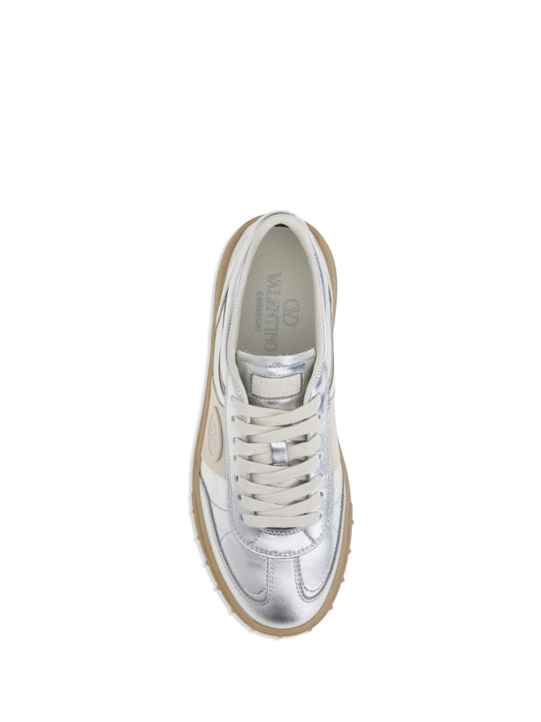 Valentino Silver Low Top Sneakers