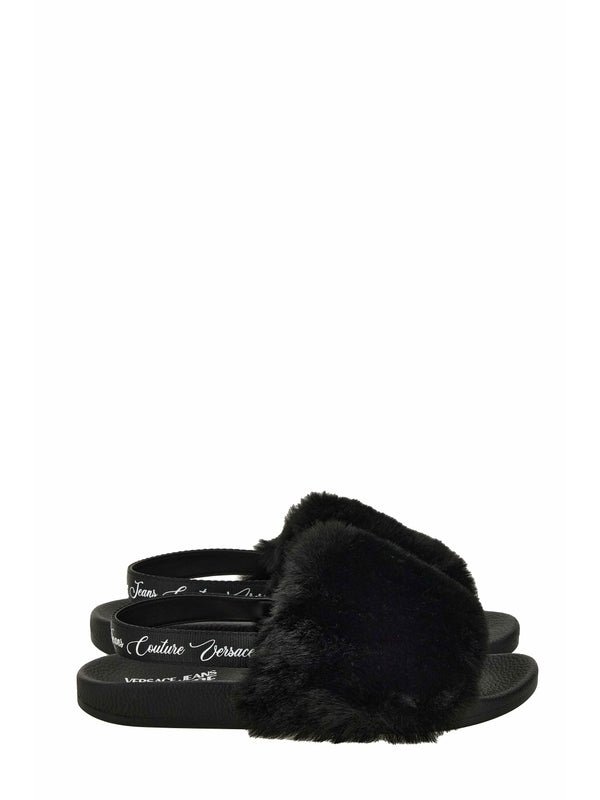 Versace Black Slides
