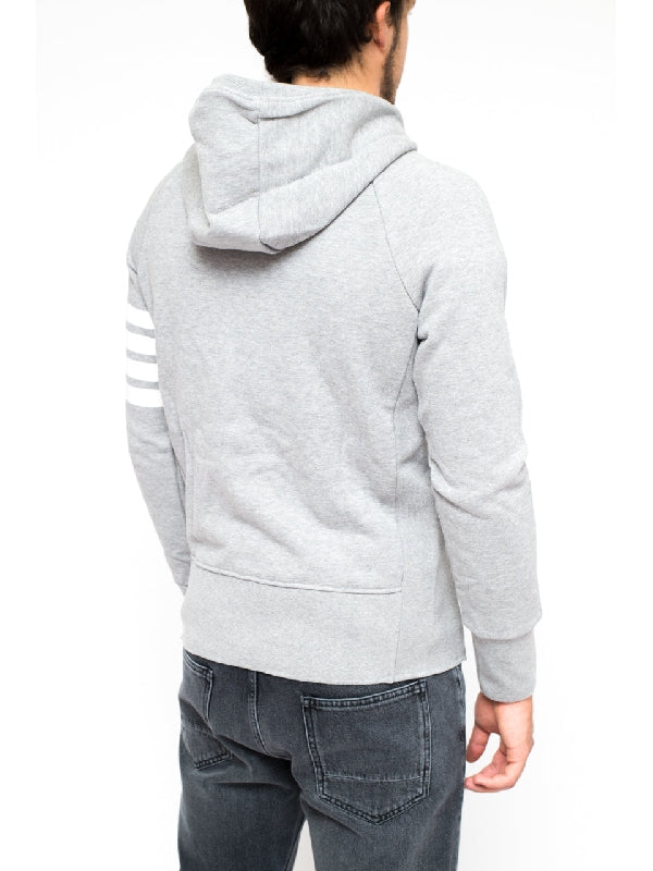 4-Bar Armband Grey Hood Zip-Up