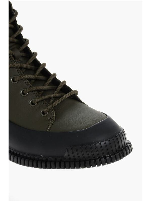 Camper Green Lace-Up Boots