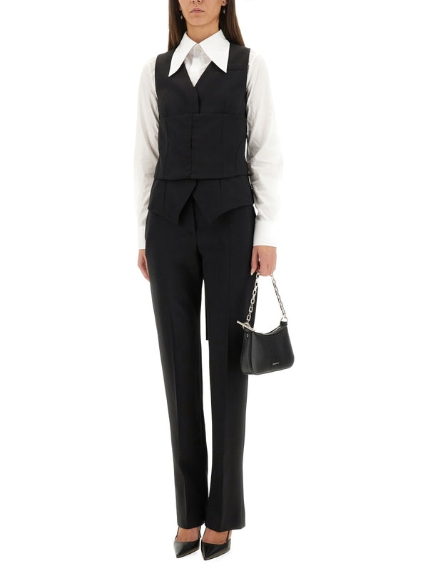 Alexander Mcqueen Black Vests