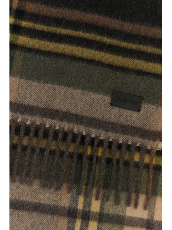 Saint Laurent Multicolor Wool Mufflers