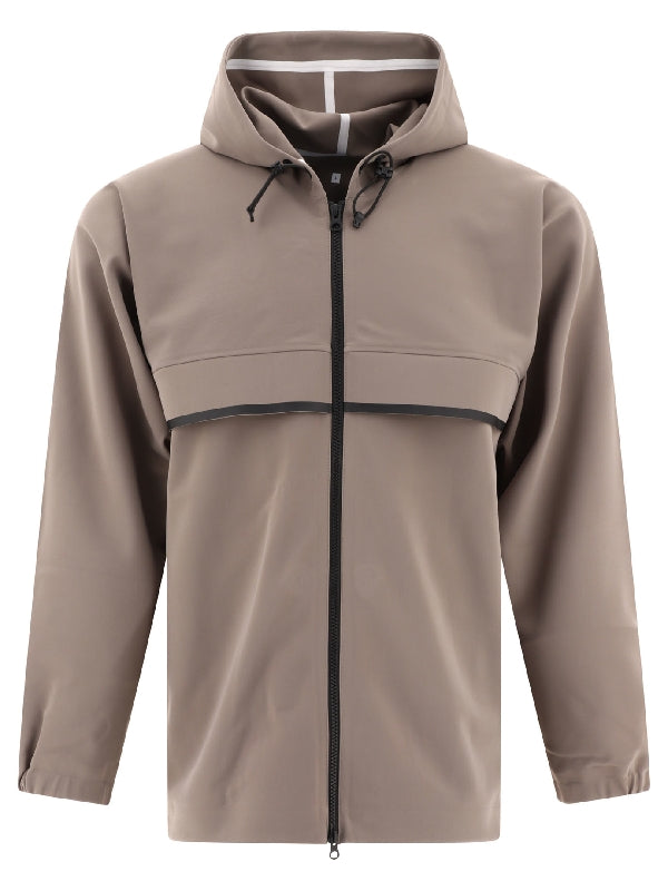 Nylon Hooded Zip-up Jacket