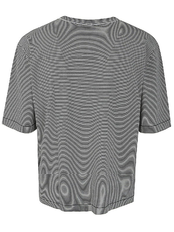 Stripe Crewneck Short Sleeve T-shirt