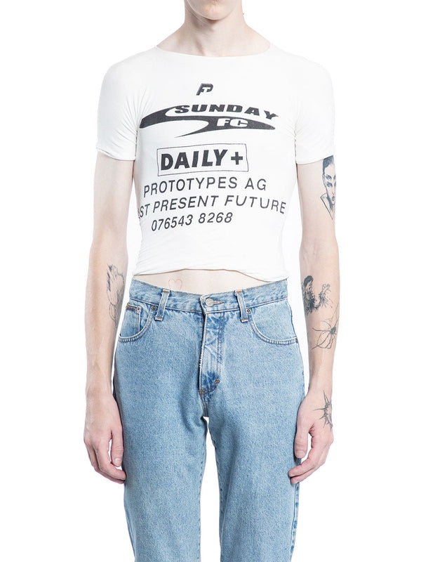 Graphic Printing Crop T-Shirt