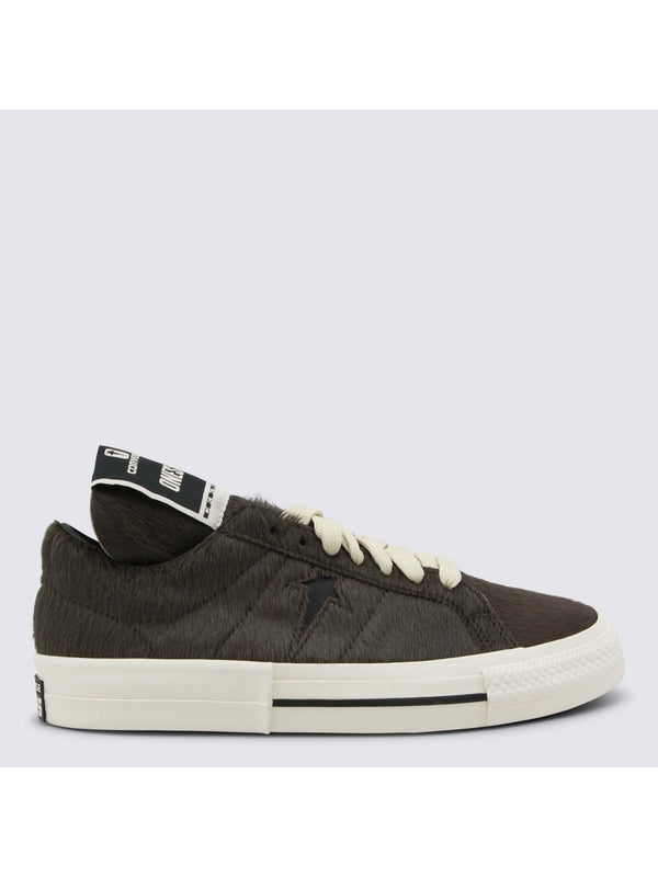 Rick Owens Drkshdw Brown Low Top Sneakers