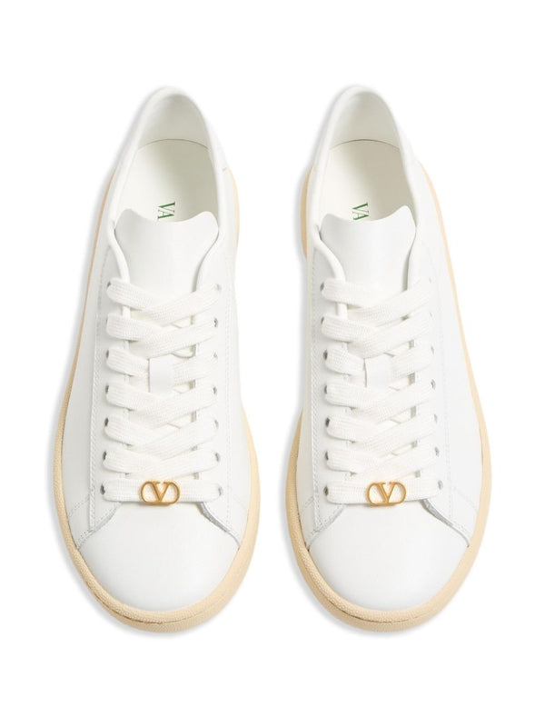 Valentino White Low Top Sneakers