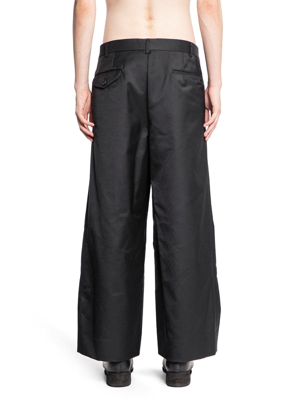 Wool Nylon Wide Pants