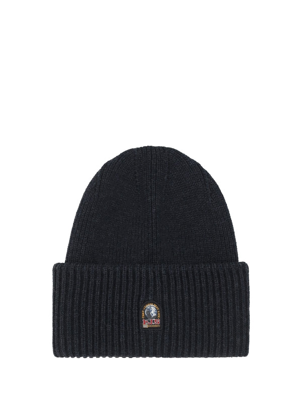 Logo Patch Turn-up Wool Beanie