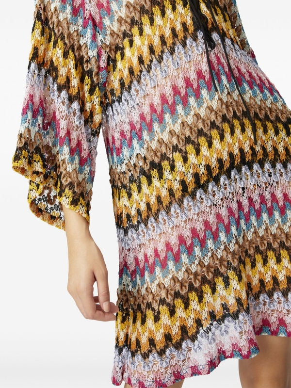 Crochet Knit
  Cover-Up Midi Kaftan