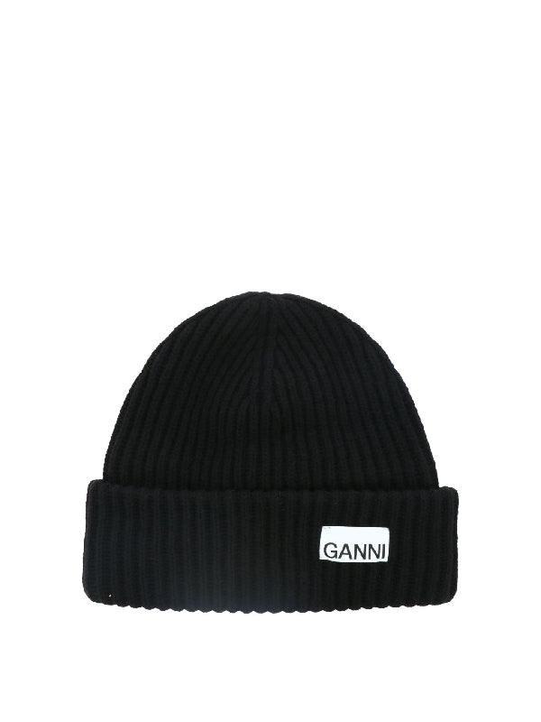 Logo Patch Wool Blend Beanie