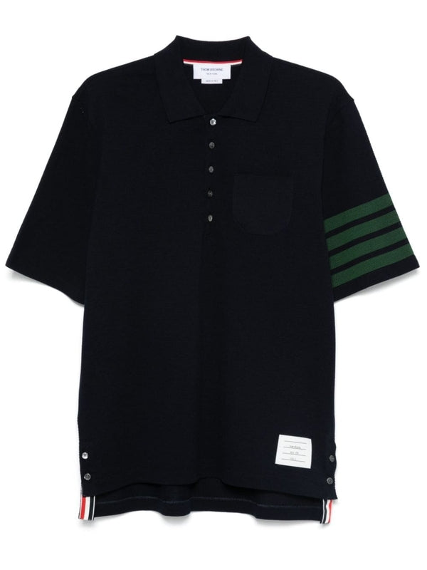 4-Bar Cotton Polo Shirt