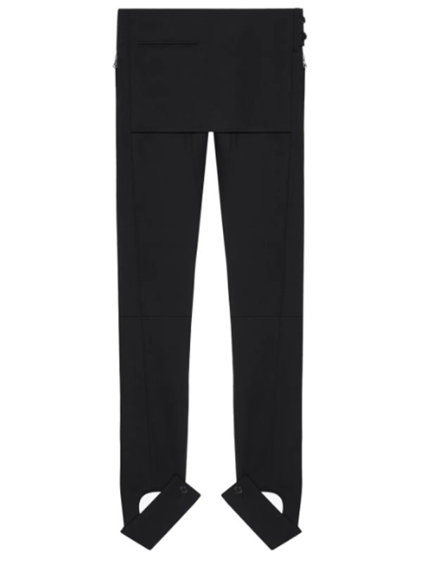 Back Logo Embroidered Skirt Layered Pants