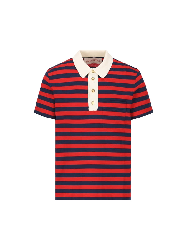 Stripe Cotton Polo Shirt