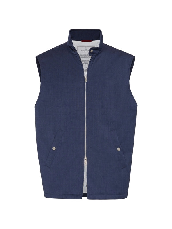 Brunello Cucinelli Blue Vests