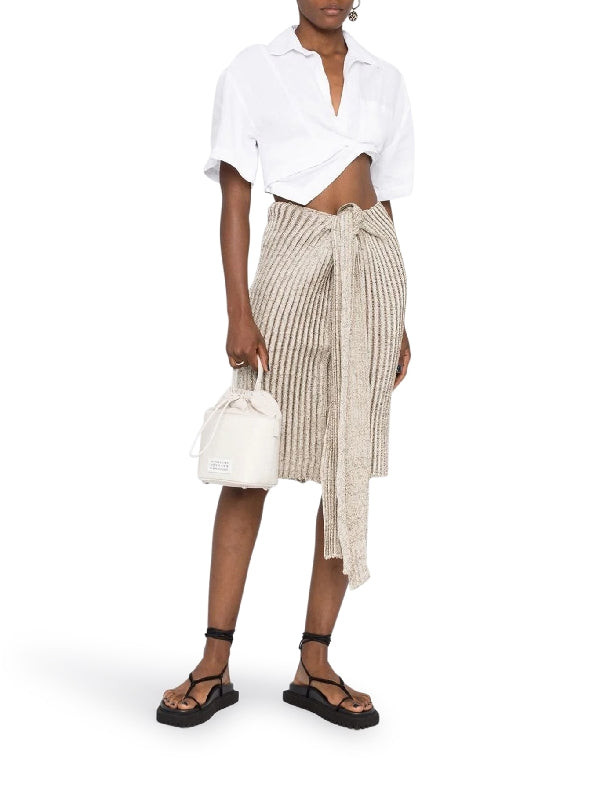 5ac Number Logo Leather Small
  Bucket Bag