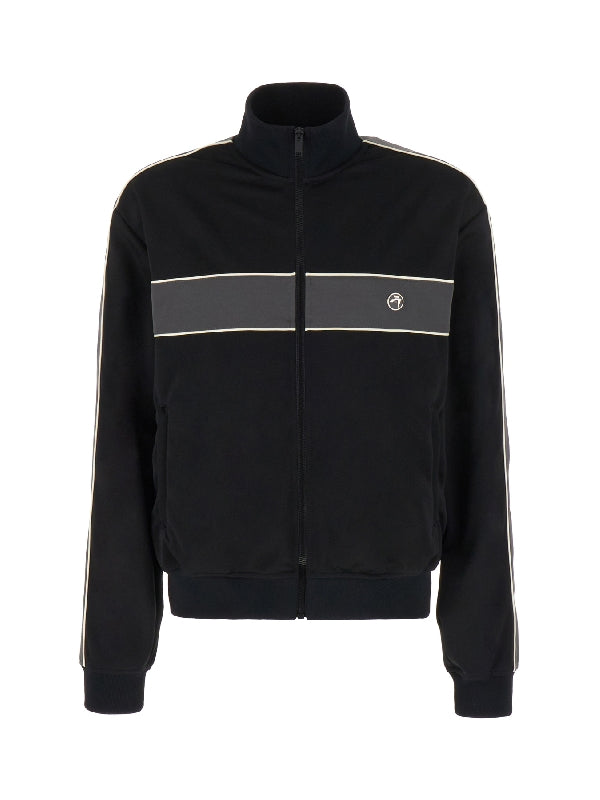 Emblem Plaque High Neck Track Jacket