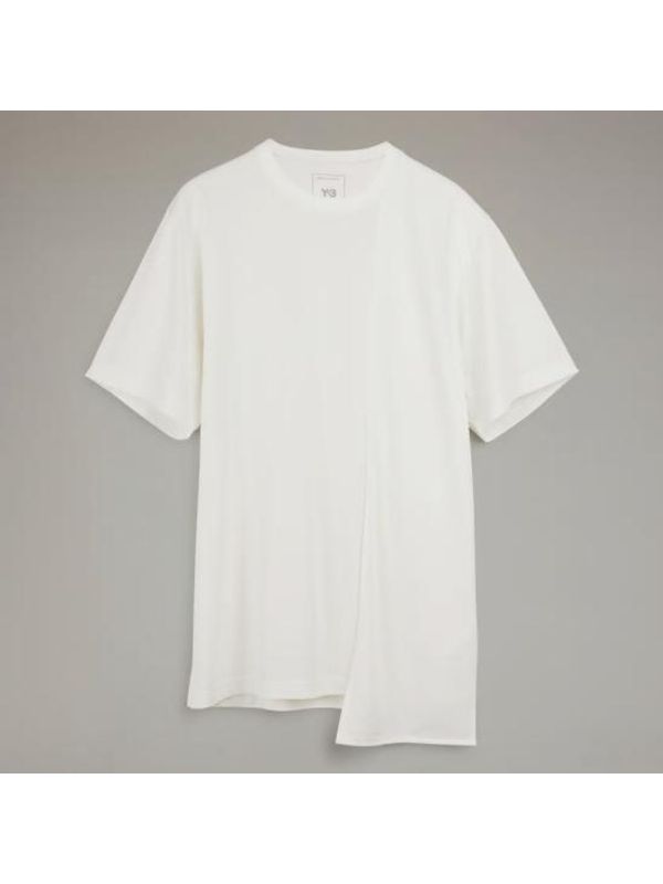 Asymmetric Cotton Blend Short-Sleeve T-Shirt