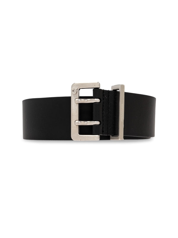 Square Buckle Leather Belt