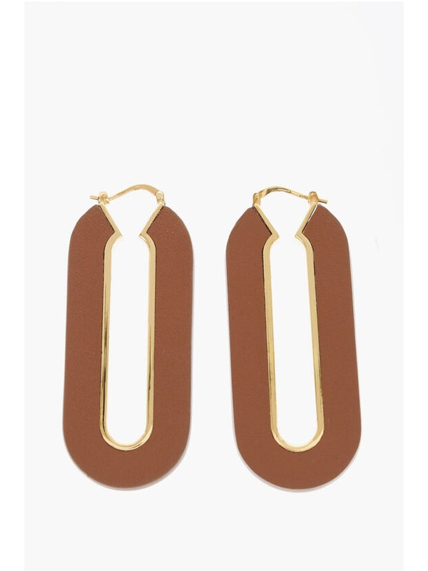 Brown Gold Earrings