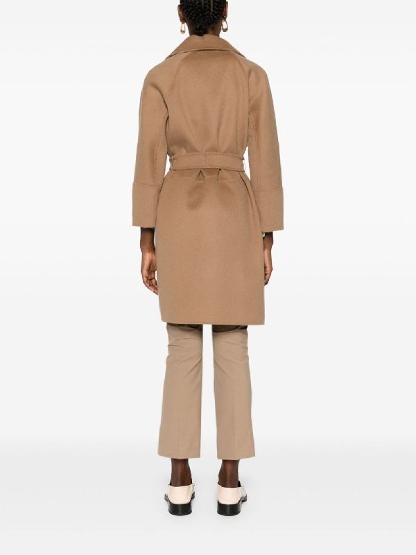 Arona Tie Wool Wrap Coat