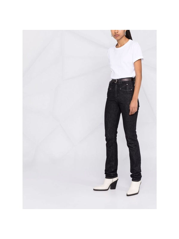 Mae Back Logo Cotton Short
  Sleeve T-shirt