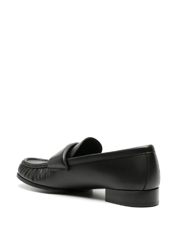 4g Metal Logo Lambskin Loafers