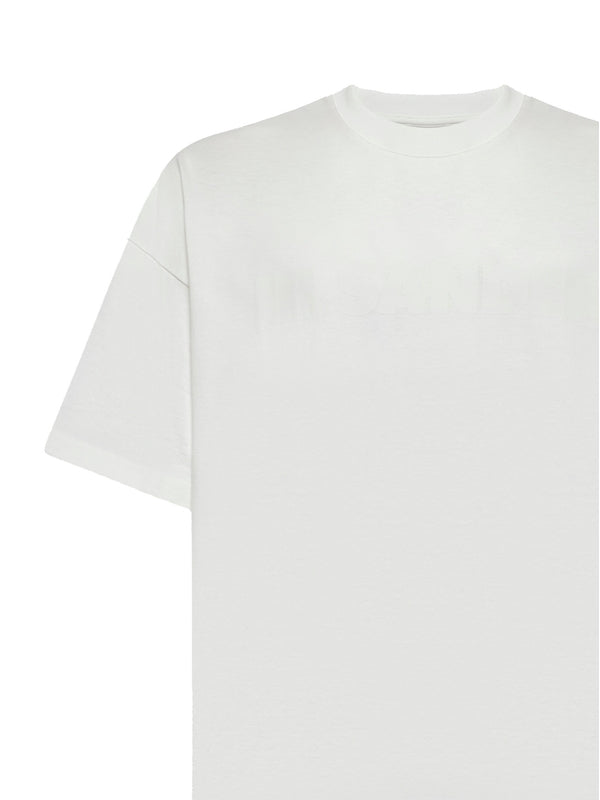 White Cotton Short Sleeve
  T-Shirt