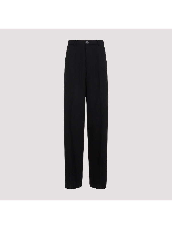 Wide Tailored Wool Pants