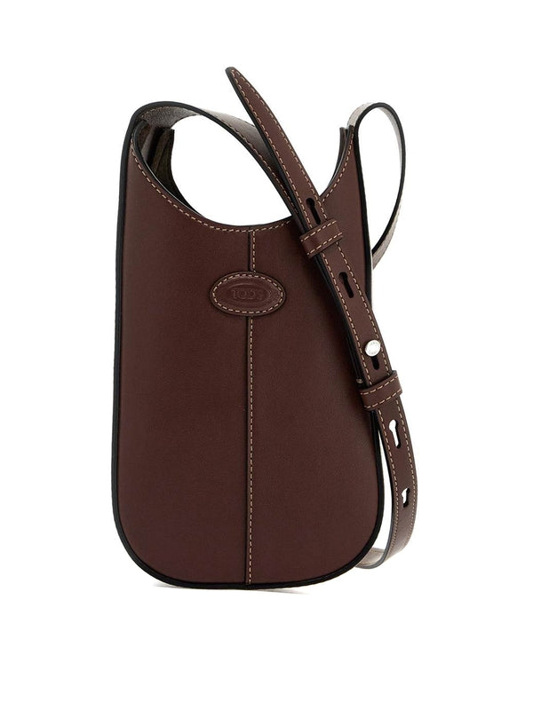 TOD'S - Di Logo Leather Micro Shoulder Bag - Jente