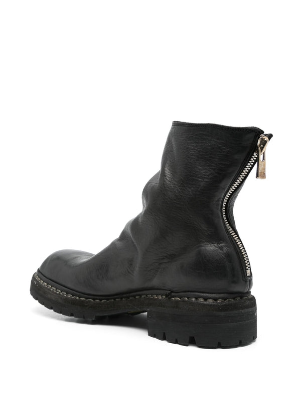 Gr06v Leather Ankle Boots