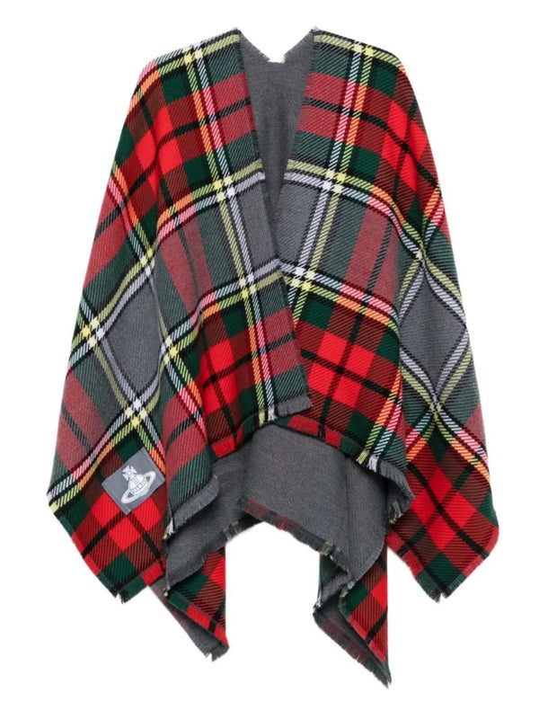 Vivienne Westwood Checked Multicolor Wool Mufflers